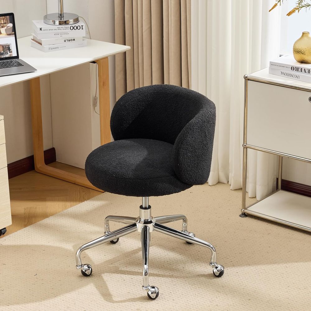 Office Tech Furniture - Compact Swivel Desk Chair with Wheels,