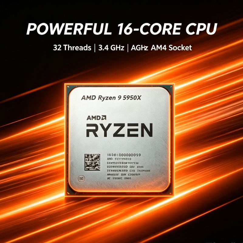 Amd Cpu Ryzen 9 - Ryzen 9 5950X 16‑Core High‑Performance Desktop