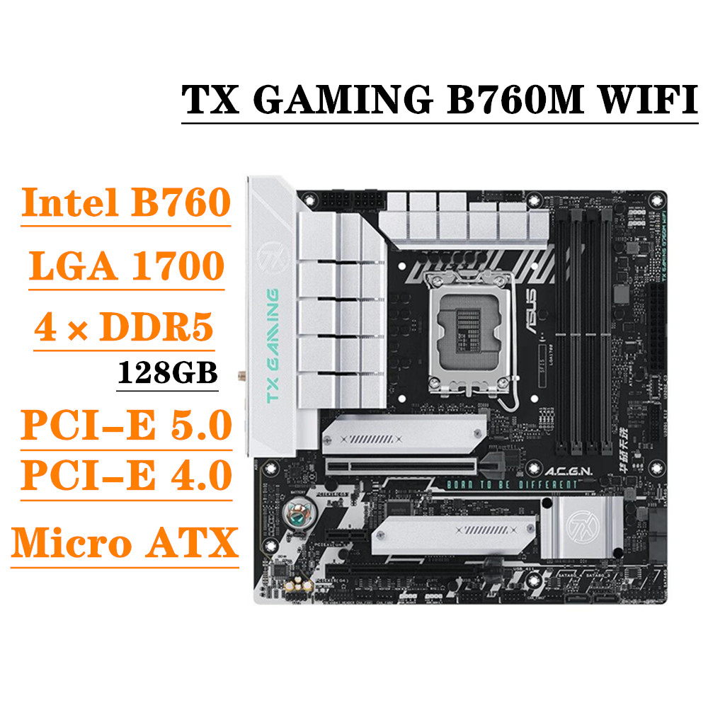 ASUS TX GAMING B760M WIFI DDR5 - Intel Cpu Core I9 recension och pris