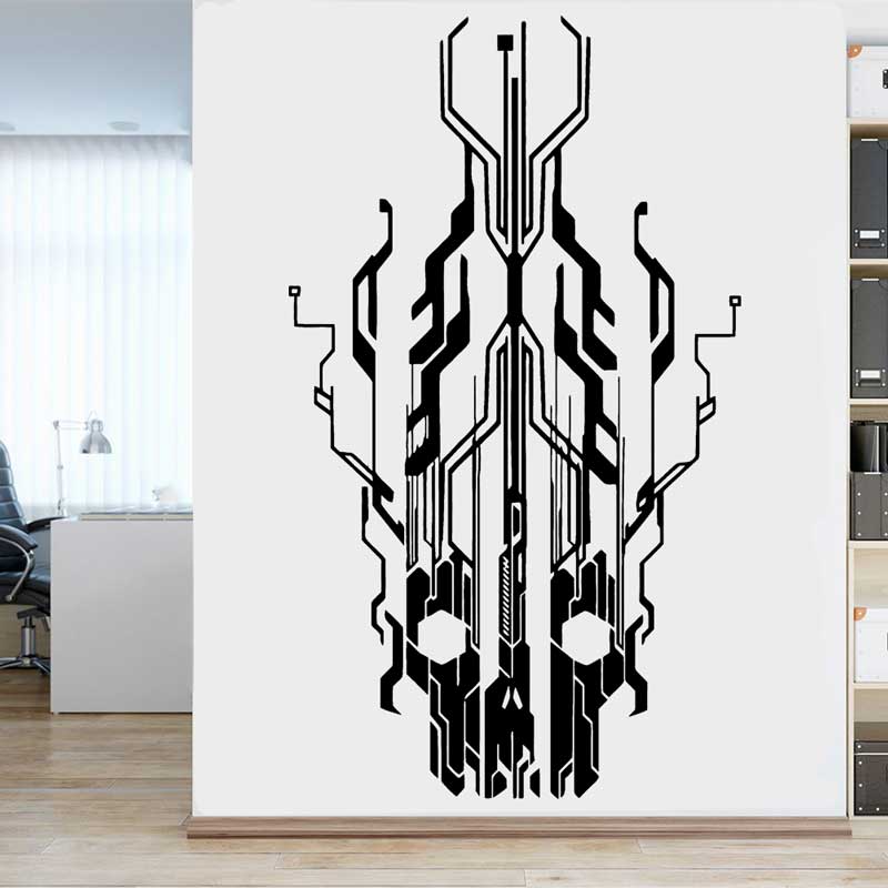 Chip Circuit Tech Skull Vinyl  - Office Tech Furniture recension och pris