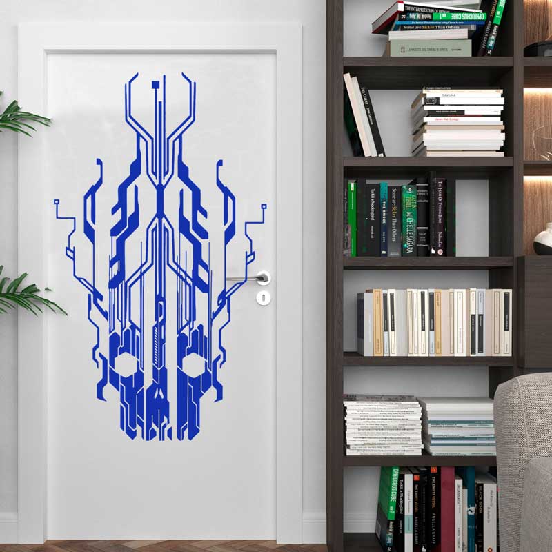 Chip Circuit Tech Skull Vinyl  - Office Tech Furniture recension och pris