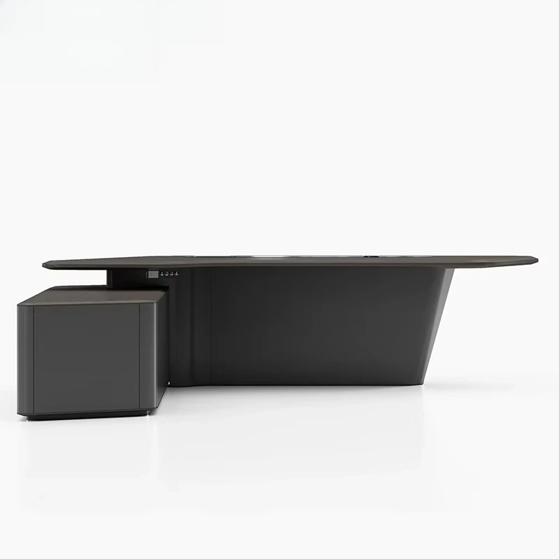 L Shape With Drawer White Luxu - Office Tech And Management recension och pris