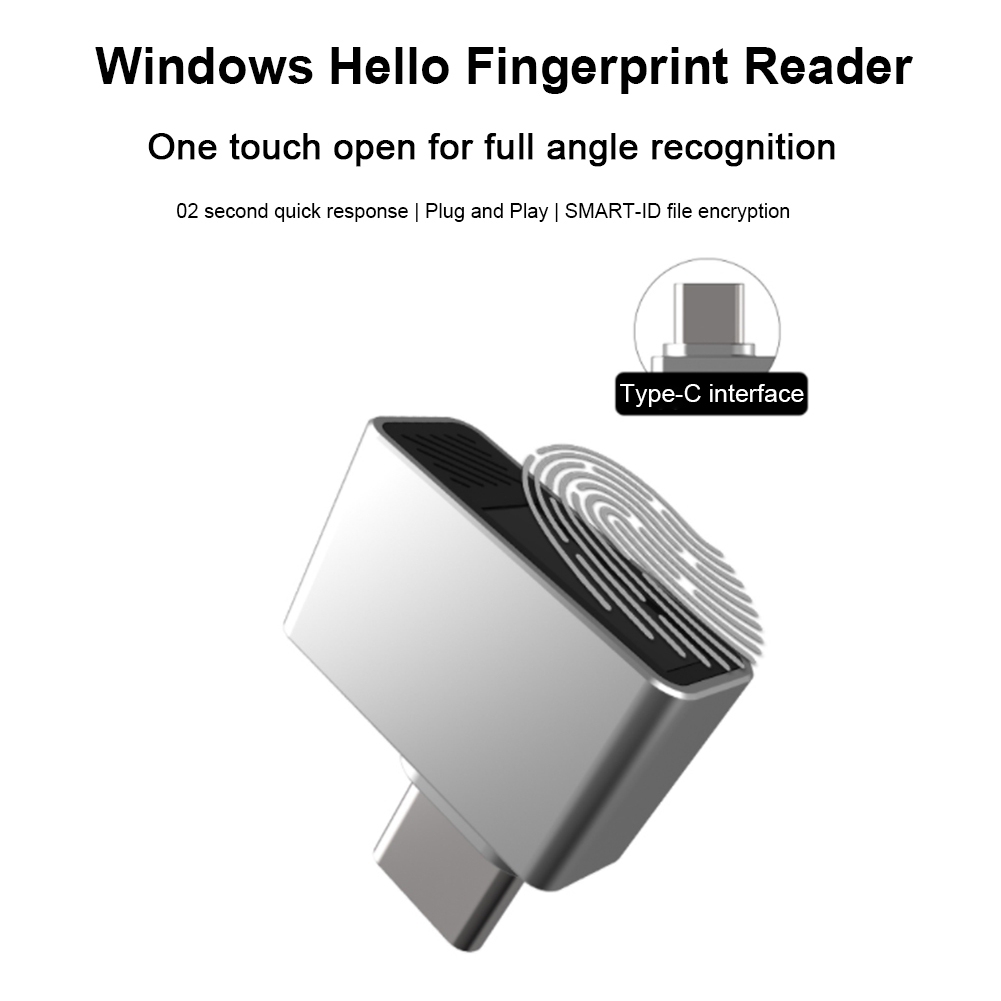 Type-C Biometric Scanner Passw - Fingerprint Reader Usb recension och pris