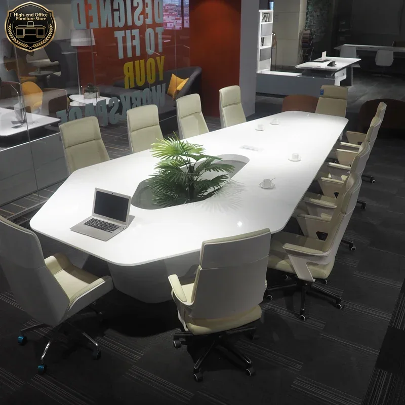 Modern White High Tech Smart O - Office Tech Furniture recension och pris