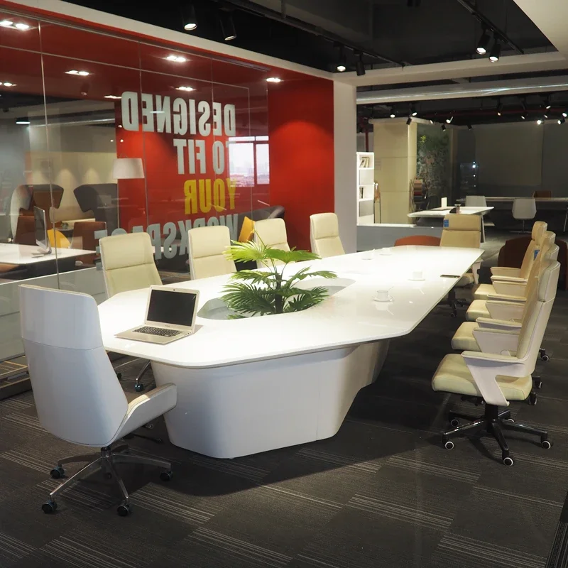 Modern White High Tech Smart O - Office Tech Furniture recension och pris