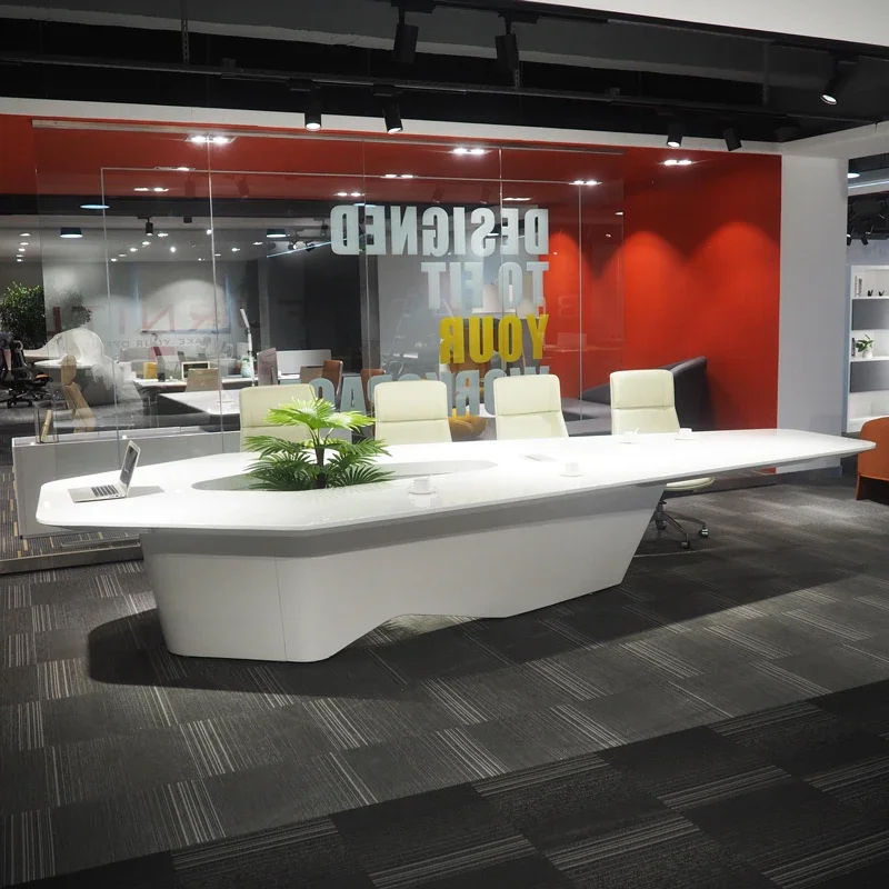 Modern White High Tech Smart O - Office Tech Furniture recension och pris