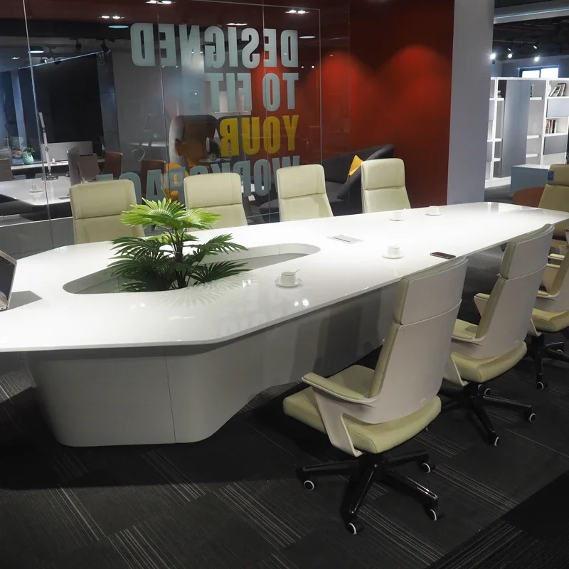 Modern White High Tech Smart O - Office Tech Furniture recension och pris