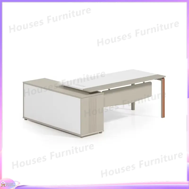 L Shaped Executive Desk Modern - Office Tech Furniture recension och pris