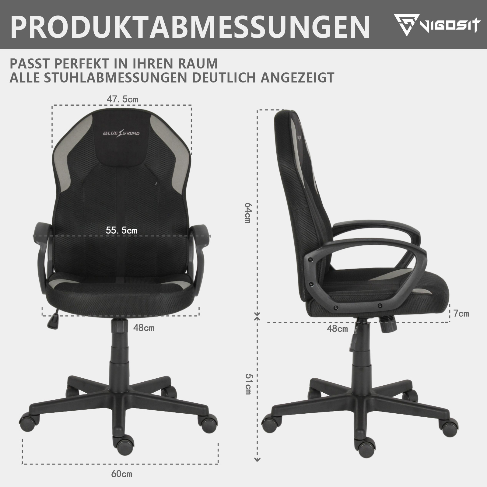 Vigosit Ergonomic Office Chair - Office Tech Furniture recension och pris