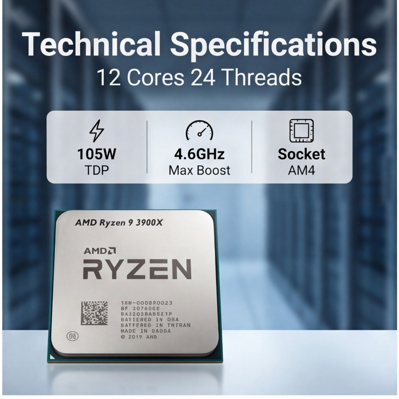 Ryzen 9 3900X AMD Desktop CPU  - Amd Cpu Ryzen 9 recension och pris