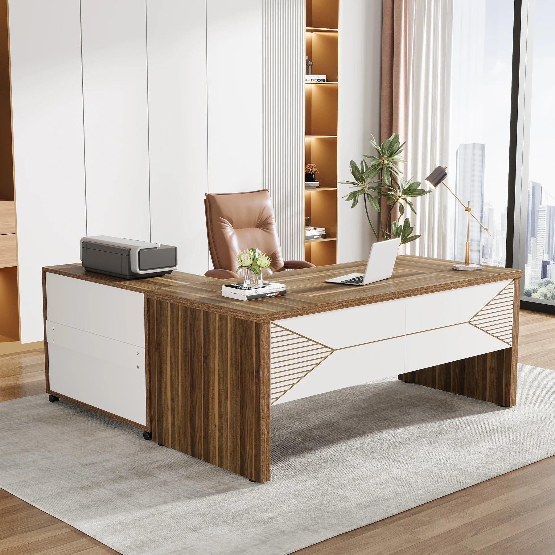 Tribesigns   Modern Luxury L S - Office Tech Furniture recension och pris