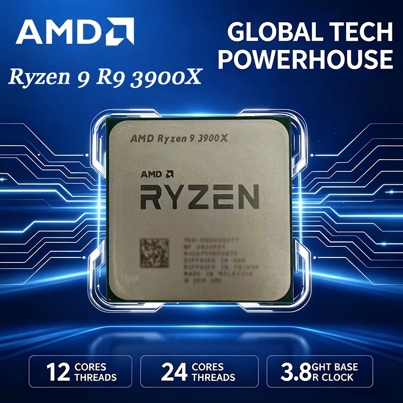 AMD Ryzen 9 3900X 12 Core 24 T - Amd Cpu Ryzen 9 recension och pris