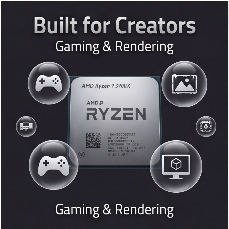 AMD Ryzen 9 3900X 12-Core 24-T - Amd Cpu Ryzen 9 recension och pris